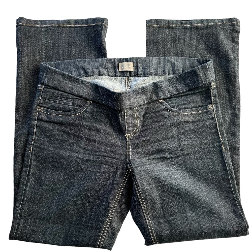 THYME Maternity Pull up Denim Jeans Size Medium